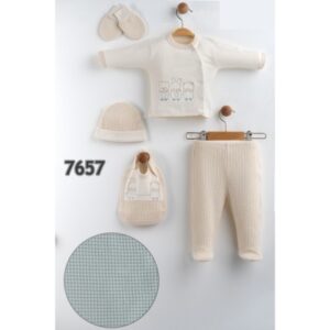 GAYE BEBE ERKEK TRENLİ 5Lİ SET KREM